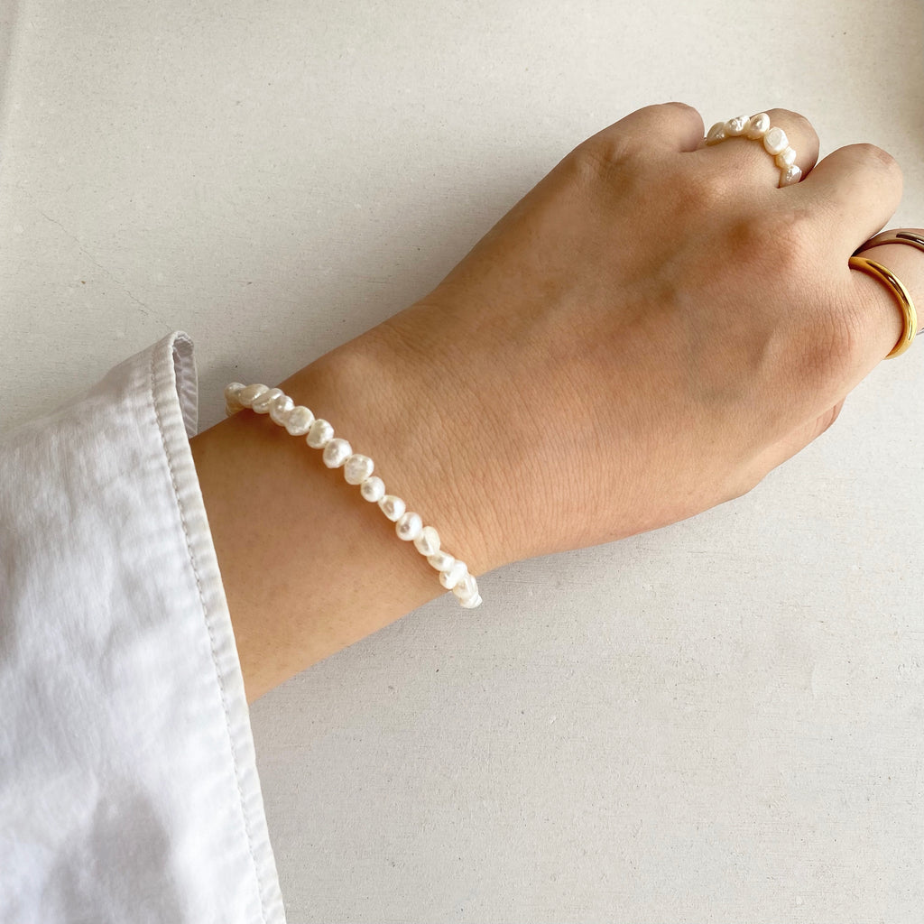 まとめ買い】 beller luxury pearl bracelet 淡水パールブレスレット