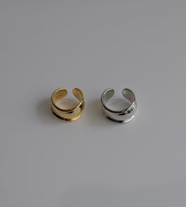 wavy plate ring