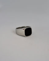 black square signet ring