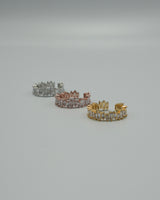 luxurious zir ring & ear cuff