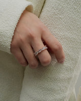 luxurious zir ring & ear cuff