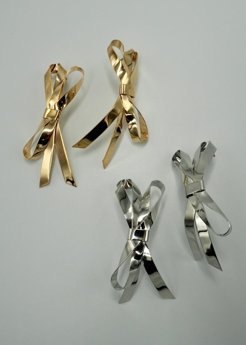 tied flat ribbon pierce