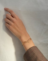 triple thin pointed bangle