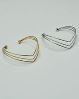 triple thin pointed bangle