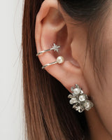 star × pearl ear cuff