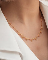 shiny grain necklace