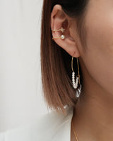 star × pearl ear cuff