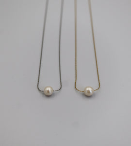 dainty pearl necklace