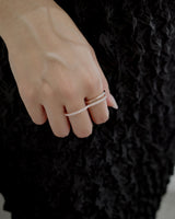 zir heart two finger ring