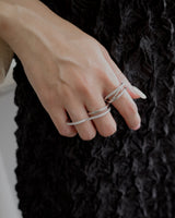 zir heart two finger ring