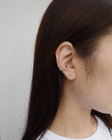 double line zir ear cuff