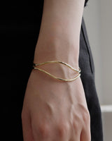 double line wave bangle