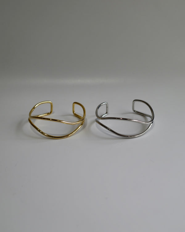 double line wave bangle