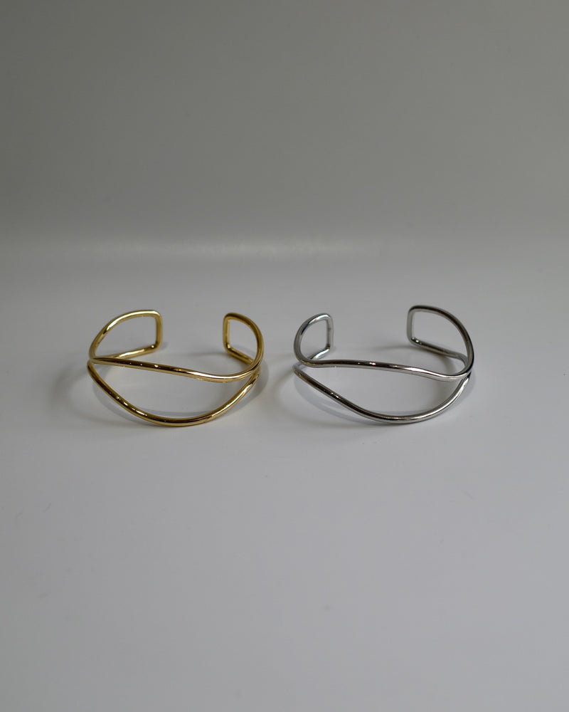 double line wave bangle