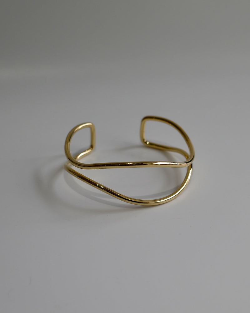 double line wave bangle