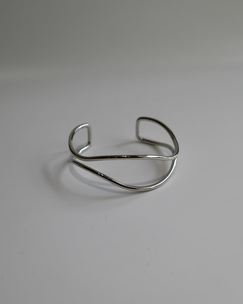 double line wave bangle