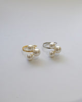 triple large pearl ring