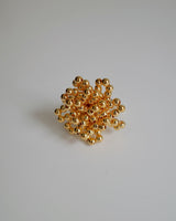 shiny beads flower ring