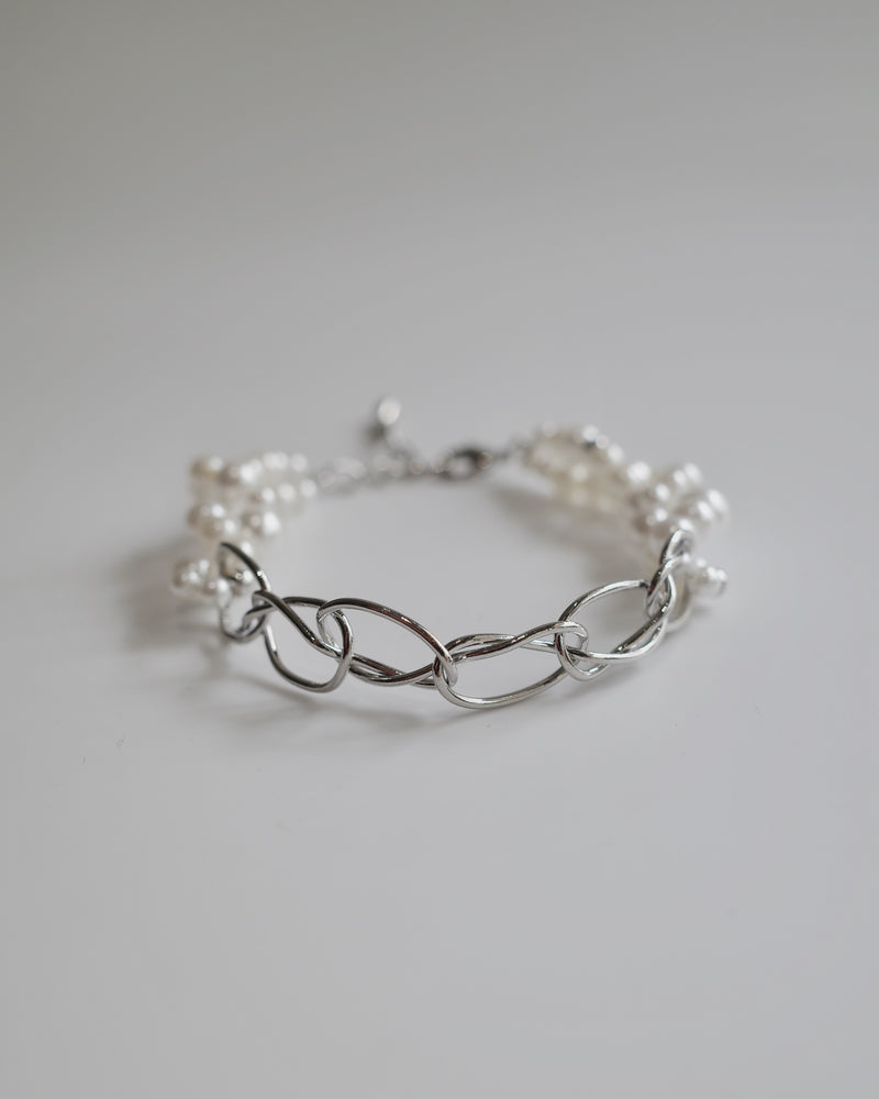 pearl & bullion bracelet