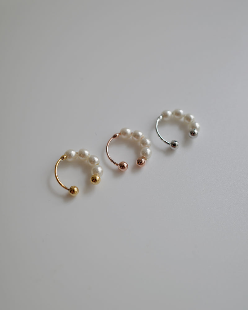 small half paerl ear cuff