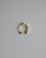 small half paerl ear cuff