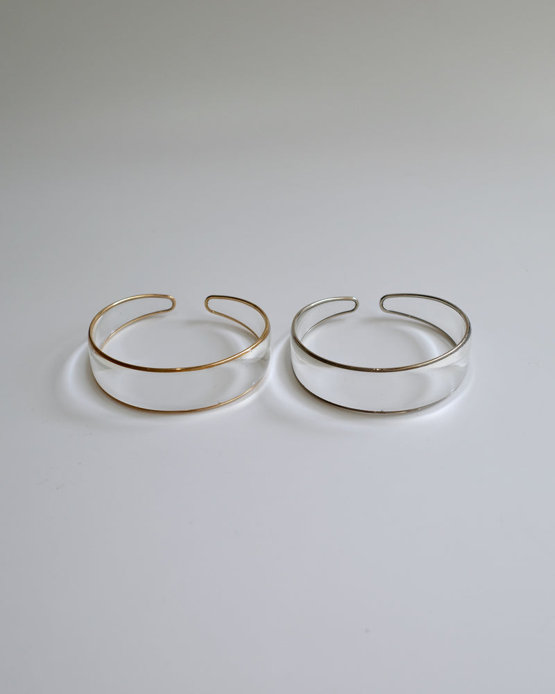 edging design clear bangle