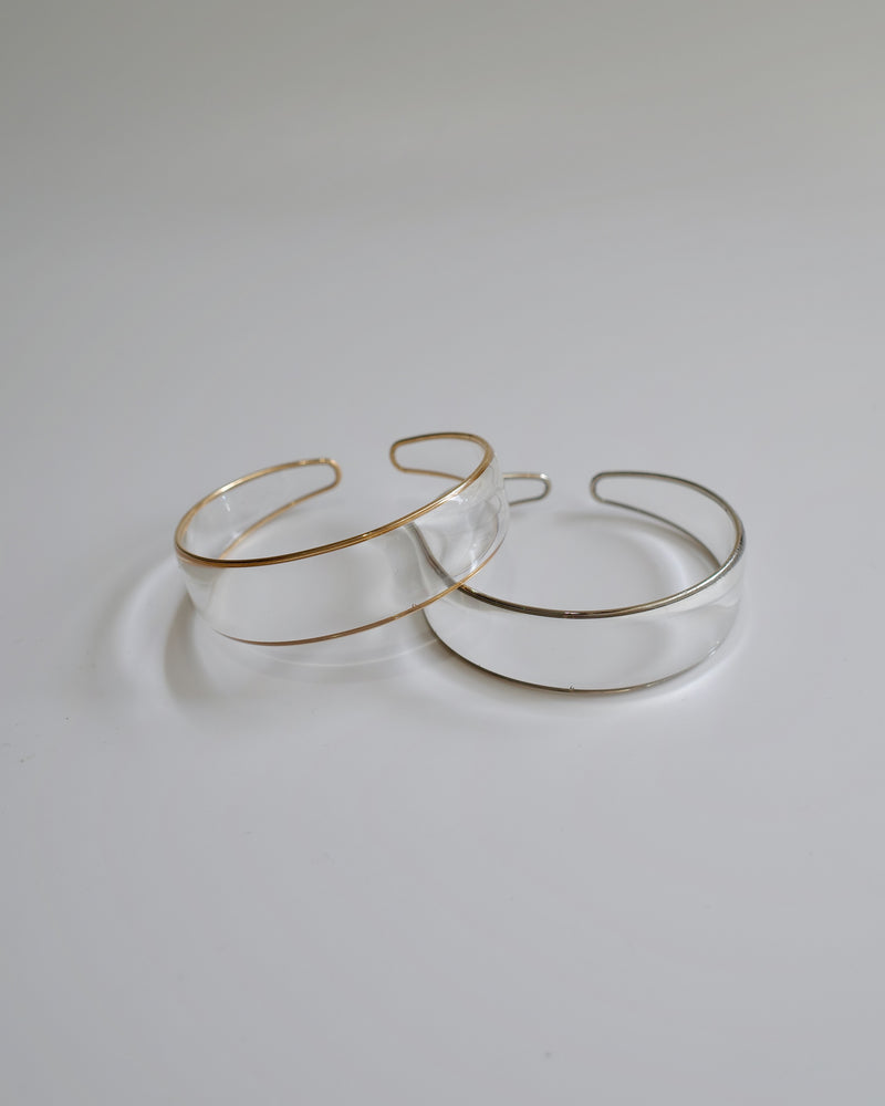 edging design clear bangle