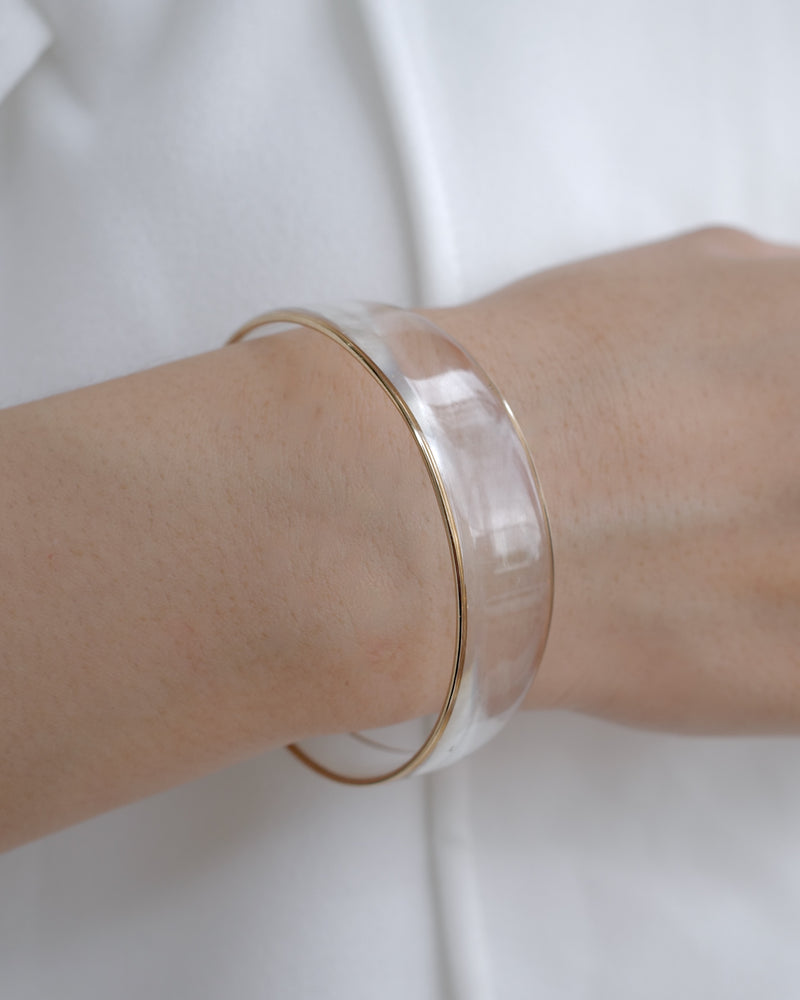 edging design clear bangle