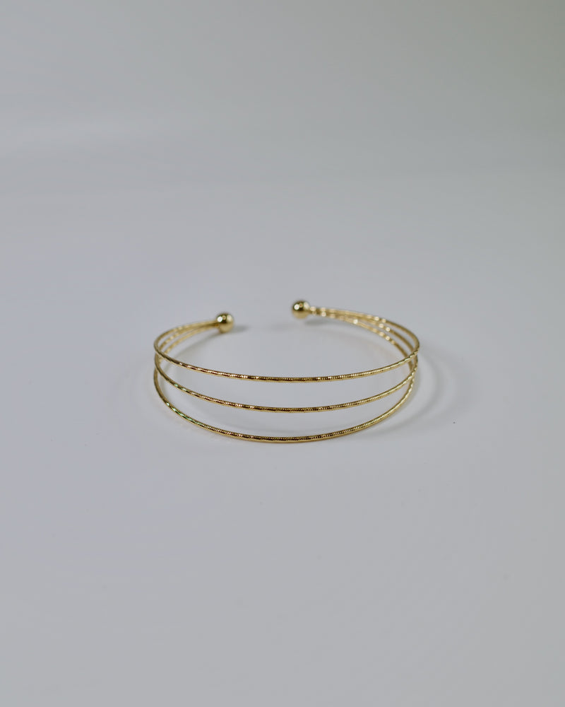 triple thin line bangle