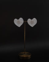 fog clear heart pierce & earring