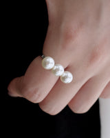 triple pearl rod ring