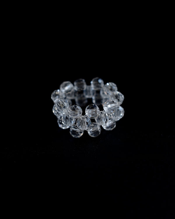 crystal beads ring