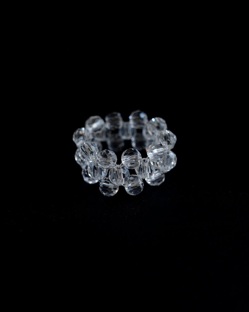 crystal beads ring