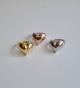 shiny heart ring