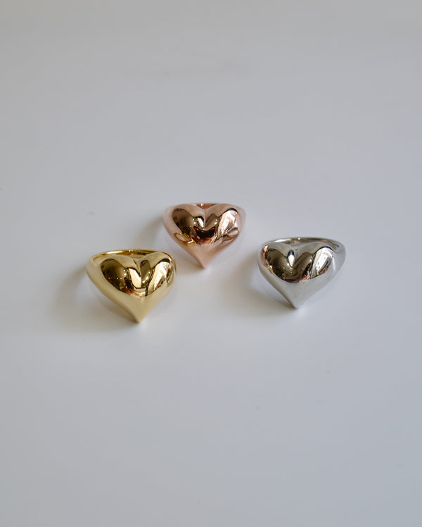 shiny heart ring