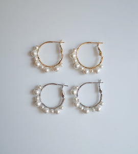 pearl hoop pierce