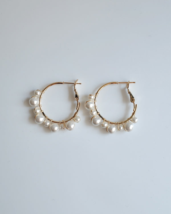 pearl hoop pierce