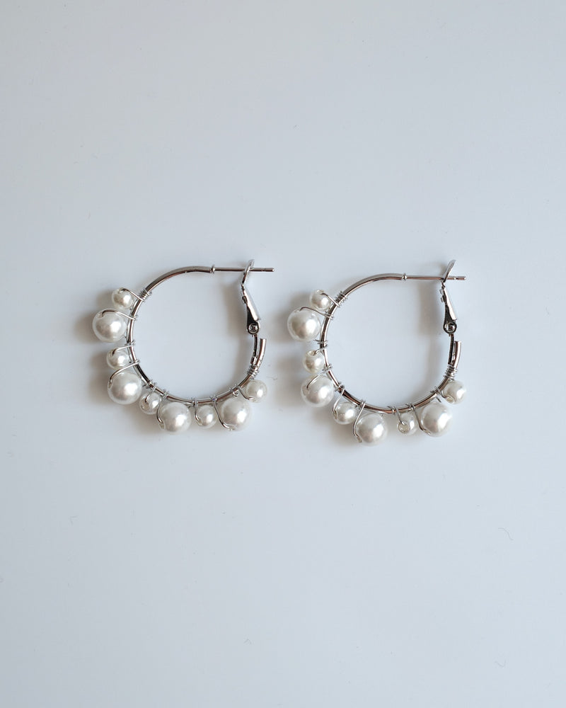 pearl hoop pierce