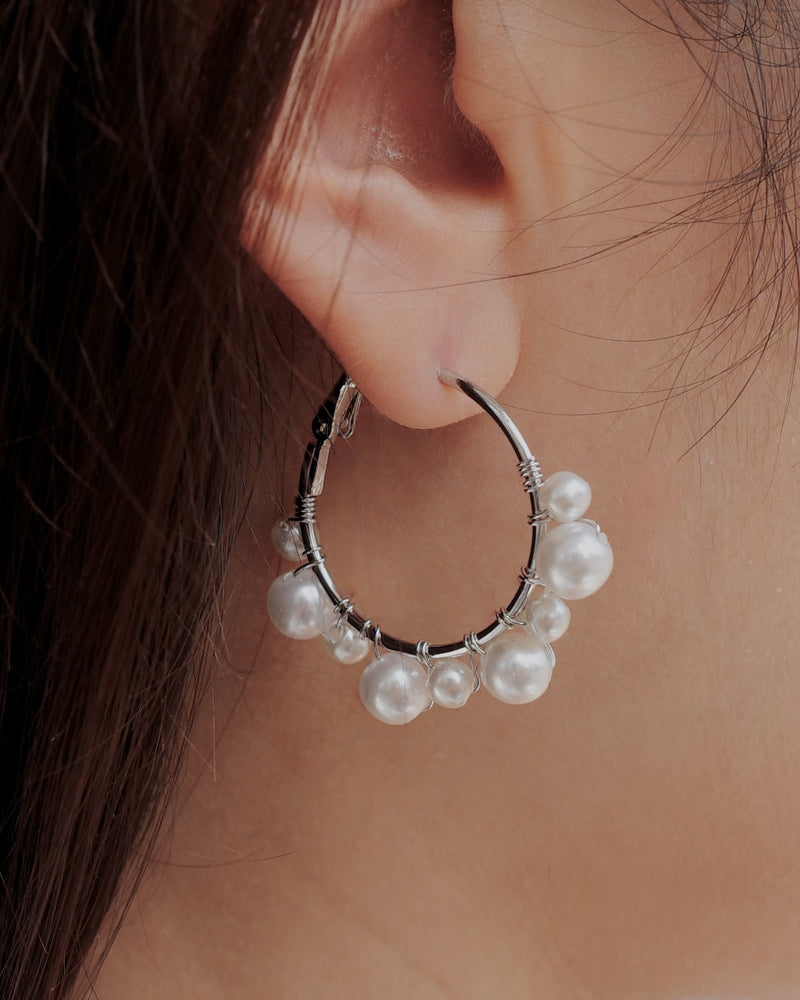 pearl hoop pierce