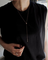 one zir Y long necklace