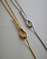 dainty Y shape drop necklace