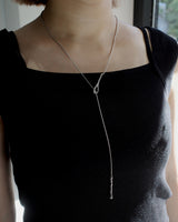 dainty Y shape drop necklace