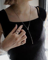 dainty Y shape drop necklace