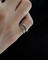 double line pinkie ring