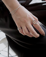 double line pinkie ring