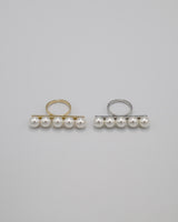 cinq pearl rod ring