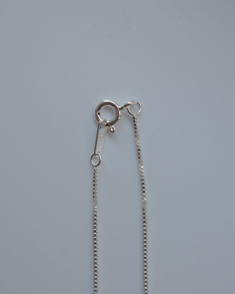 simple chain necklace (silver925)