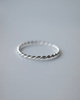 thin rope ring (silver925)