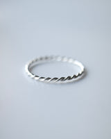 thin rope ring (silver925)