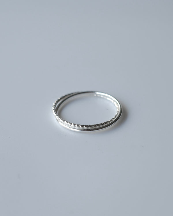 double line ring (silver925)